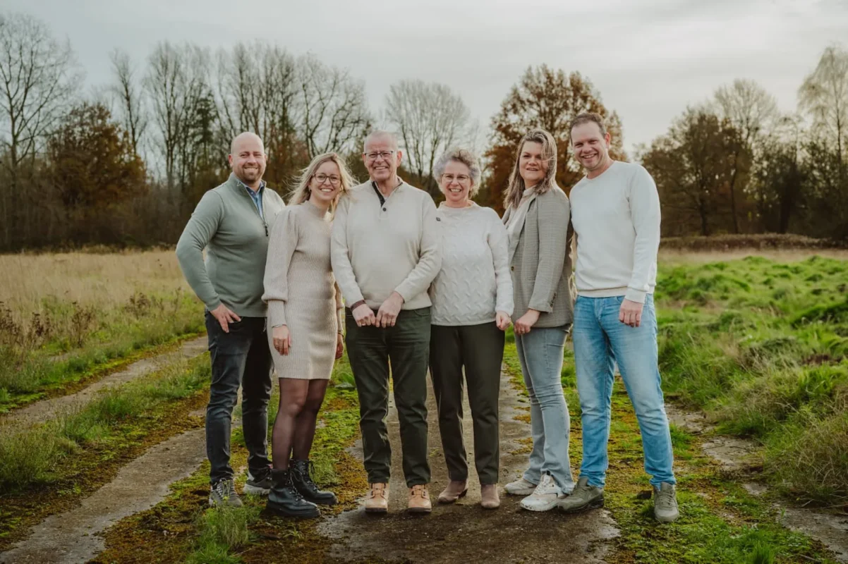 Rien van der Bruggen met zijn familie